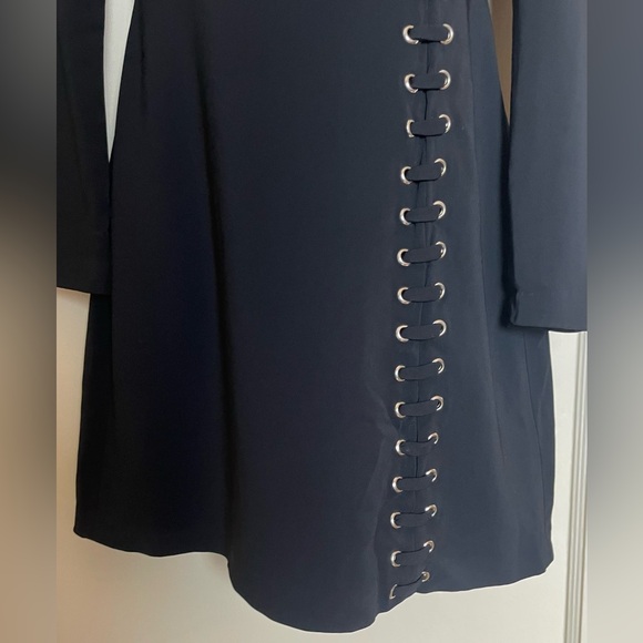 A.L.C. Grommet Laced Asymmetrical Neckline Dress - NWT - Picture 5 of 10